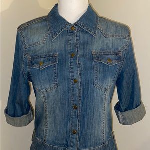 Maxi Button Down Denim Dress